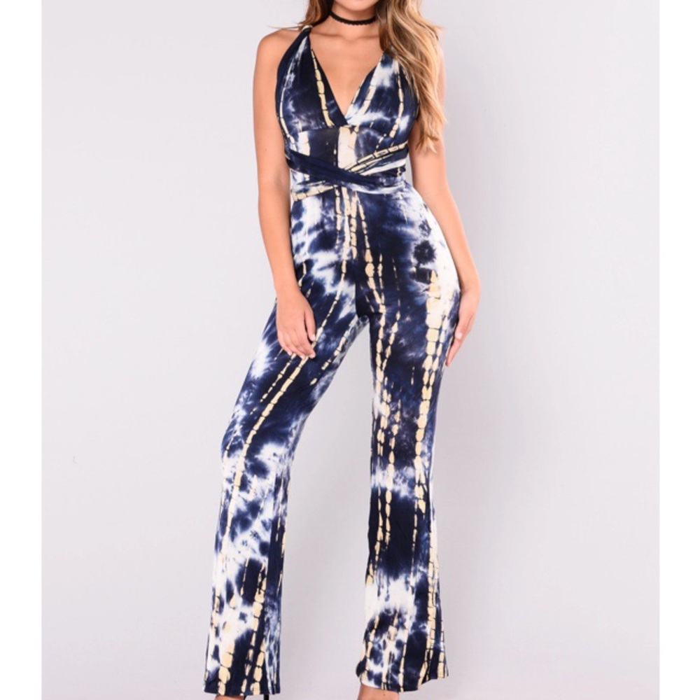 Tie dye jumpsuit NWT